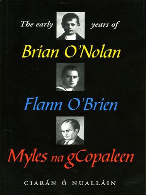 cover image of The Early Years of Brian O'Nolan